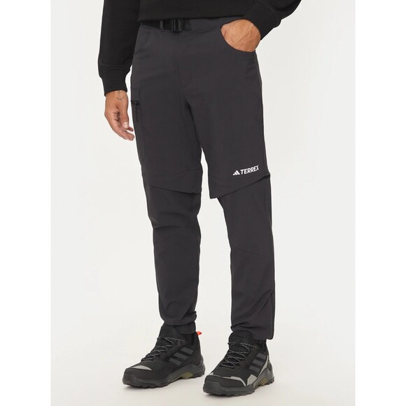 Adidas Black Terrex Utilitas Hiking Zip-Off Pants HN2896 Hiking Men's S/M NEW